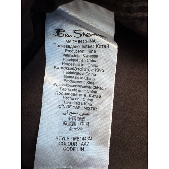 Ben Sherman Mens S Brown Long Sleeve Pearl Snap Shirt Western Cowboy *Read - Picture 11 of 15